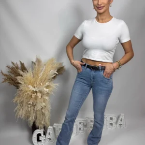 Jeansy Klasyczne Lekko Rozszerzane
